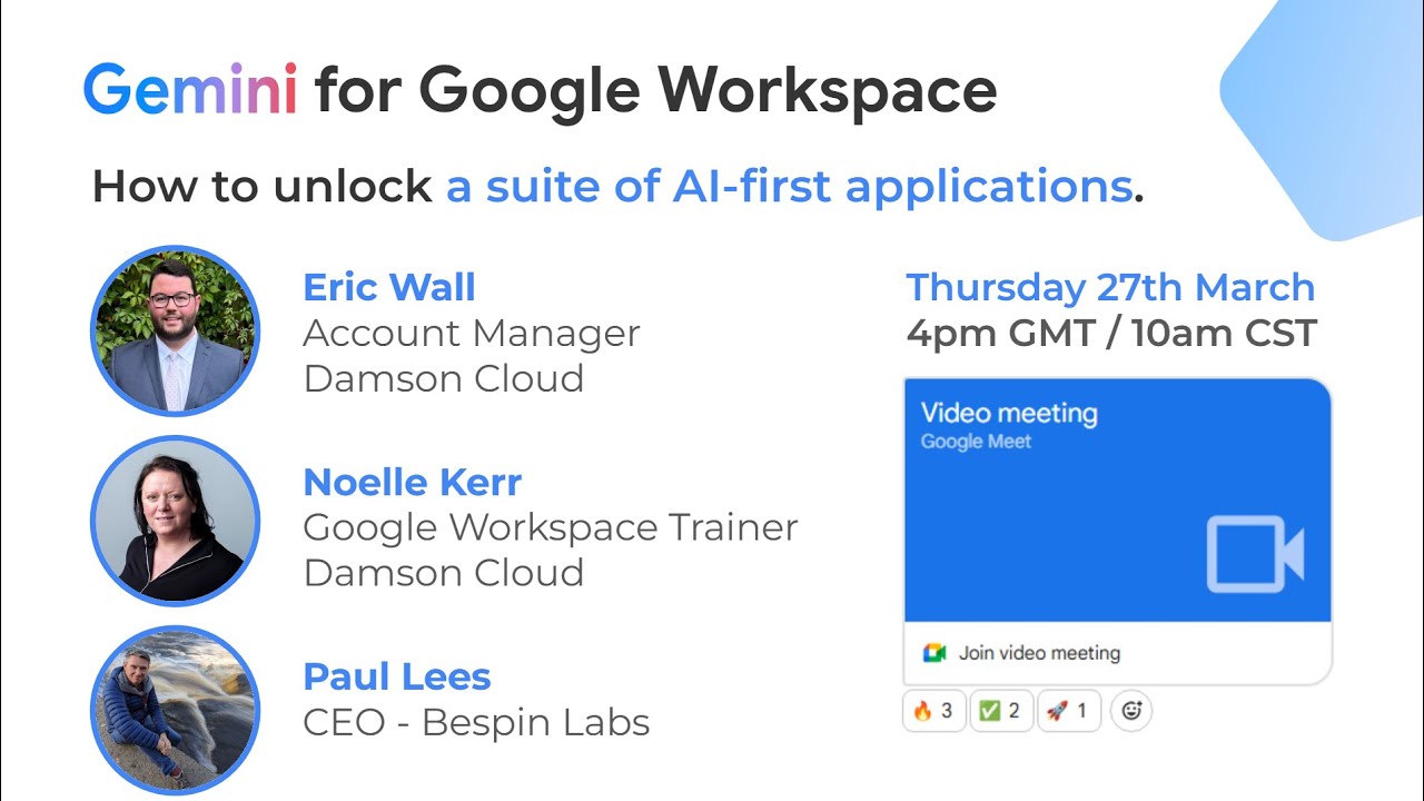 Google Workspace Community Hangout: Gemini for Google Workspace