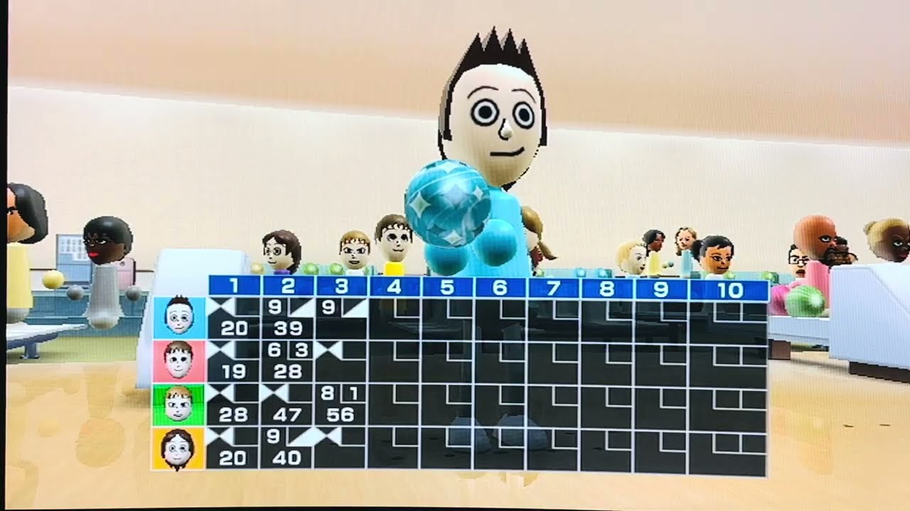 Wii Sports: Bowling Me vs Connor vs Jordan vs Jewelia