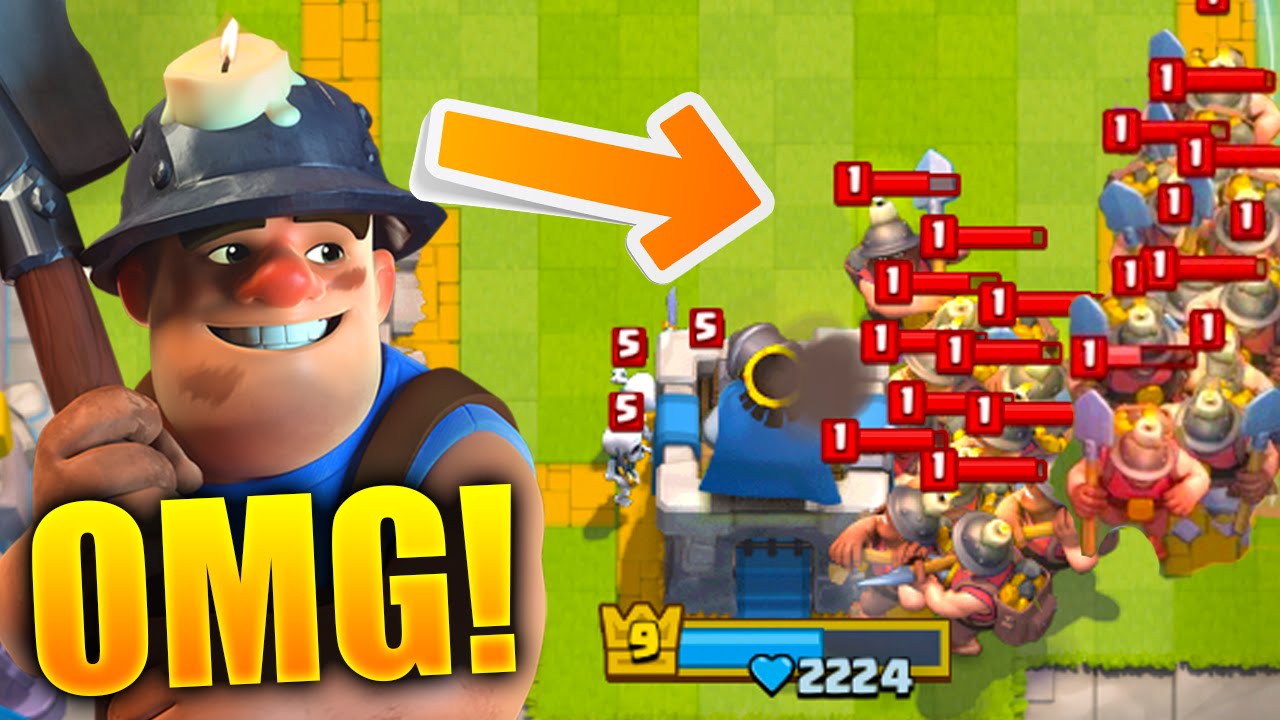 CLASH ROYALE MINER WORLD RECORD ATTEMPT! is it IMPOSSIBLE? (x13 Miners Battle)