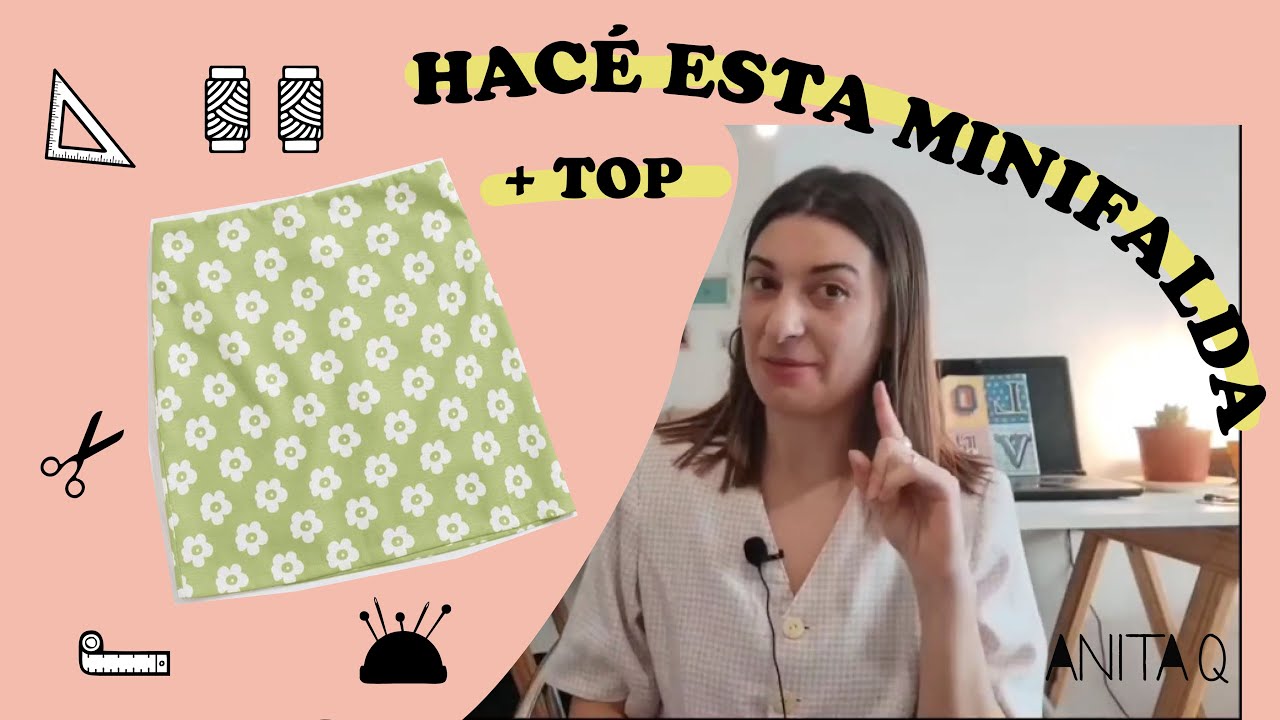 Mini falda (muy fácil) + bonus top para hacer conjunto PASO A PASO
