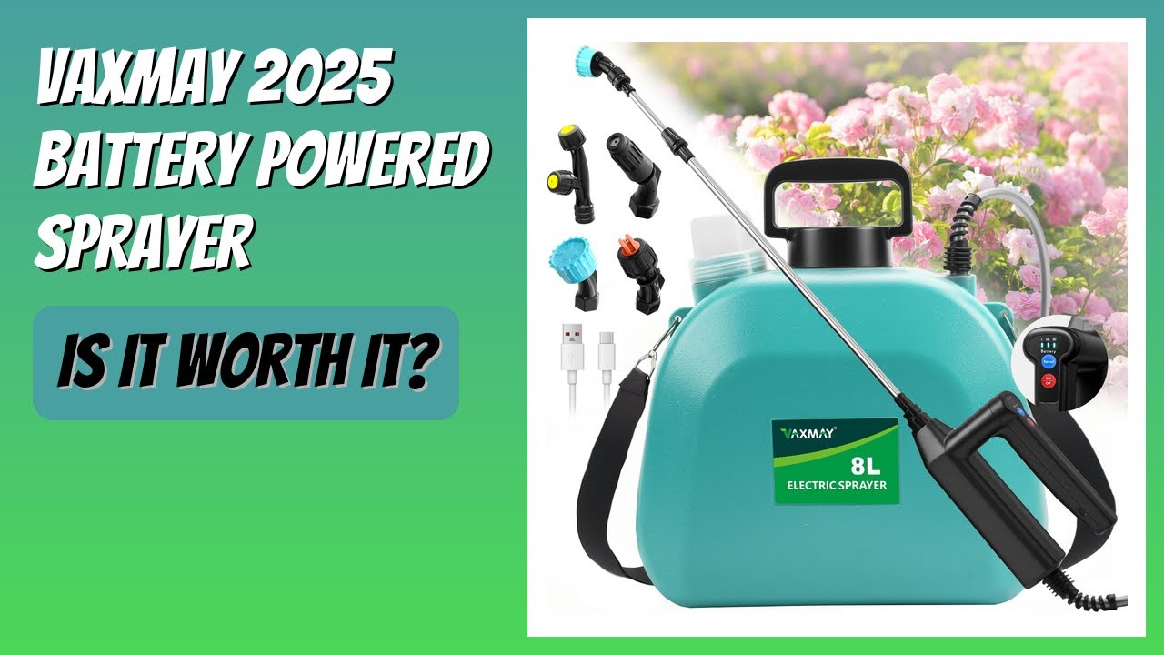 REVIEW (2026): VAXMAY 2025 Battery Powered Sprayer. Features