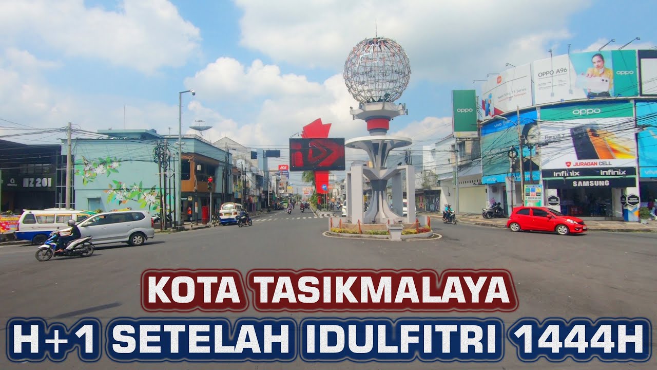 Keliling Kota Tasikmalaya Jawa Barat Sehari (H+1) Setelah Lebaran Idul Fitri 1444H | Suasana Lebaran