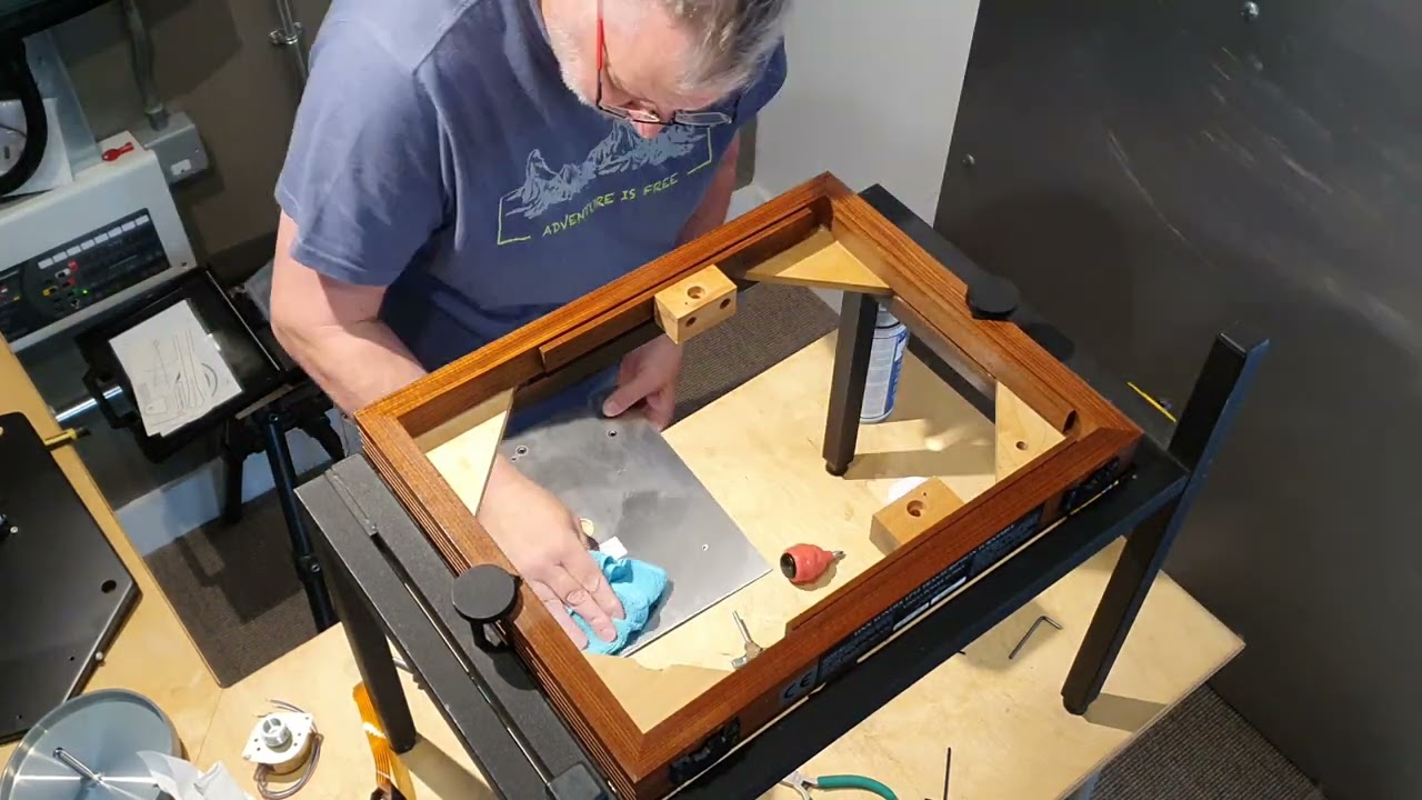 Iain taking apart and rebuilding a Linn LP12 turntable