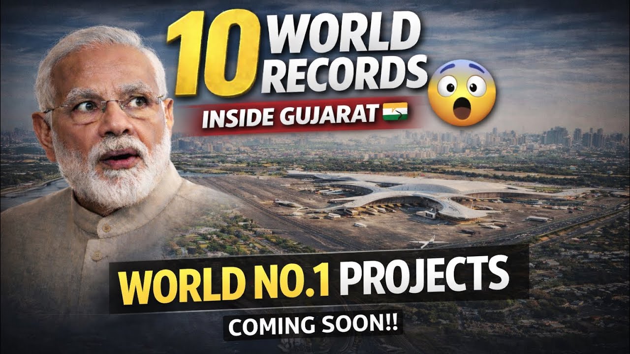 World Biggest, Tallest & Largest Projects in Gujarat | Top 10 Mega Projects 🔥 #gujarat