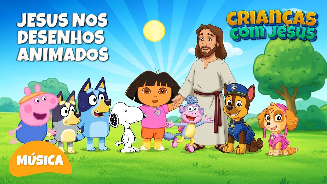 Incrivel! Jesus nos desenhos animados | Música infantil Gospel | Canções Cristãs | Louvor kids