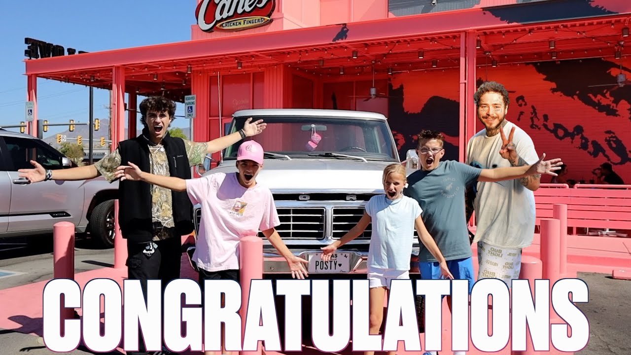 WE WENT TO POST MALONE'S PLACE AND HE WAS KIND ENOUGH TO FEED US!