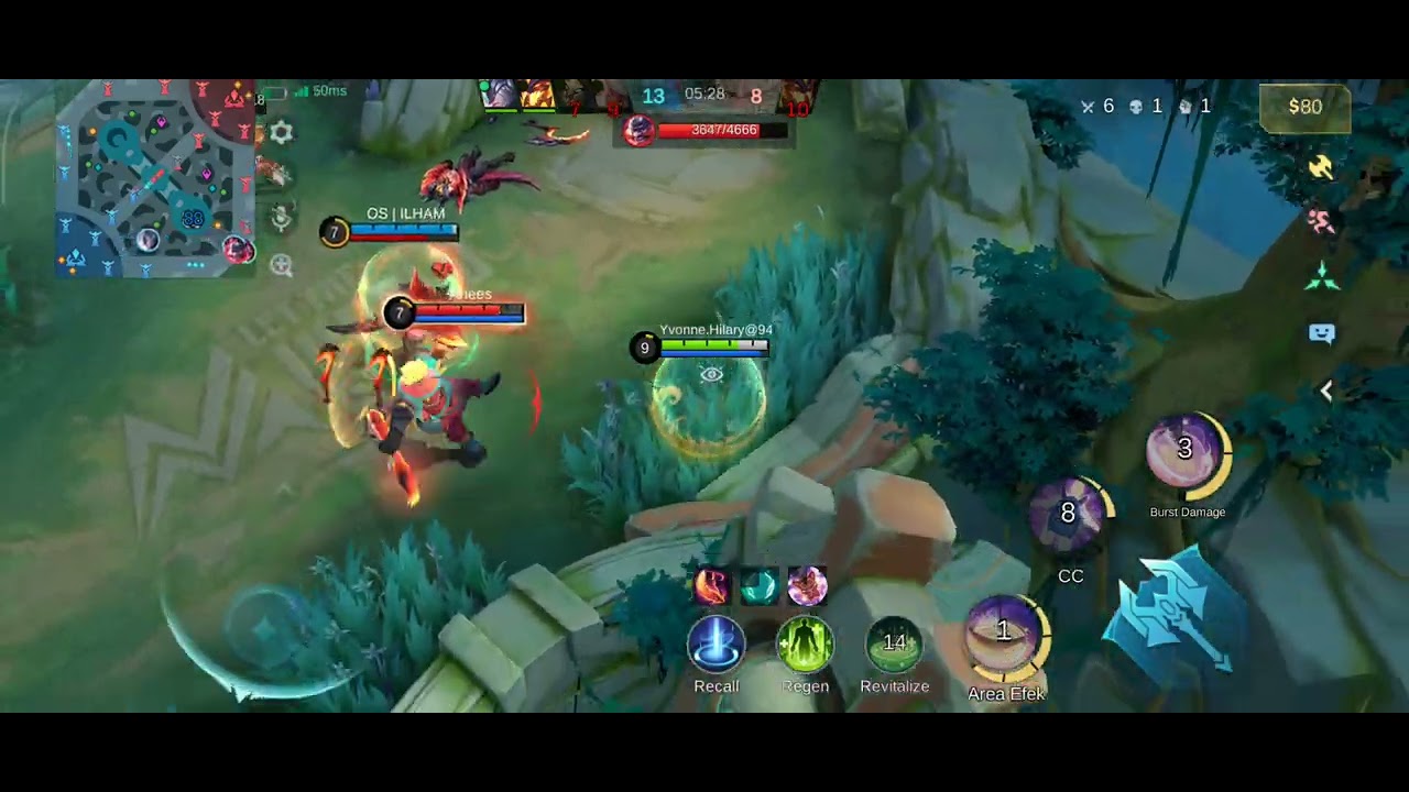 BUNGKAM LAWAN PAKAI HERO NANA #mobilelegends 