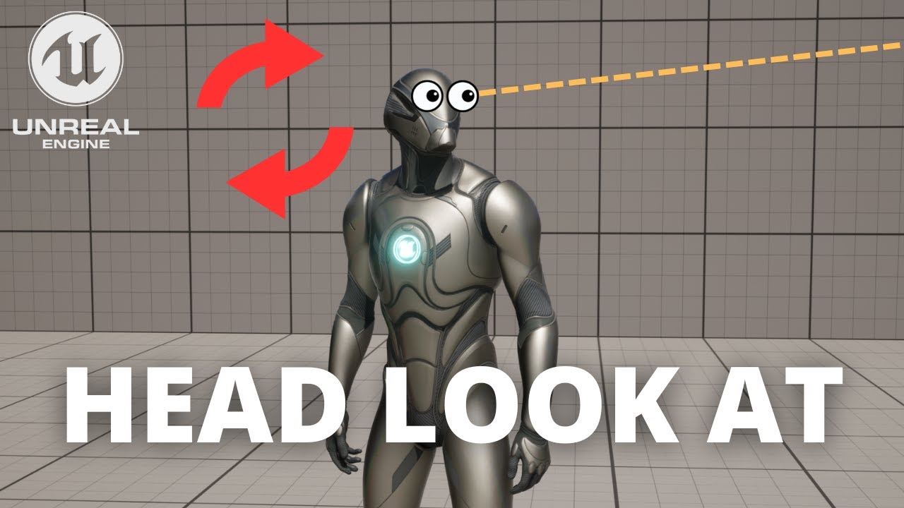 Как заставить голову NPC смотреть на игрока в Unreal Engine 5