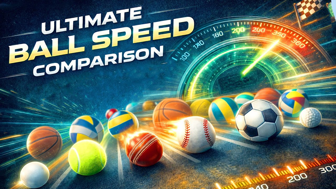 Ball Speed Comparison | Fastest Ball Hit & Throw in Sports Comparison