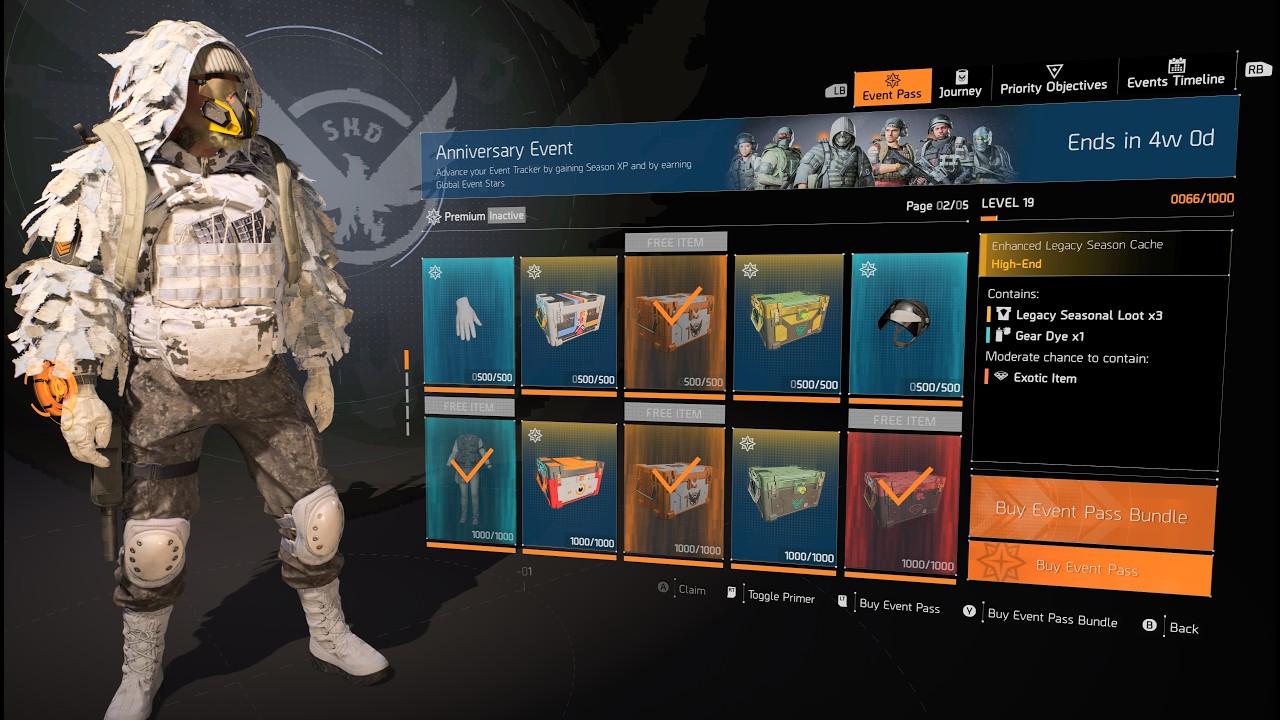 THE DIVISION 2-AMBUSH GLOBAL EVENT WEEK 1 CHALLENGES DAY 2& ANNIVERSARY EVENT Played By shaftcash269