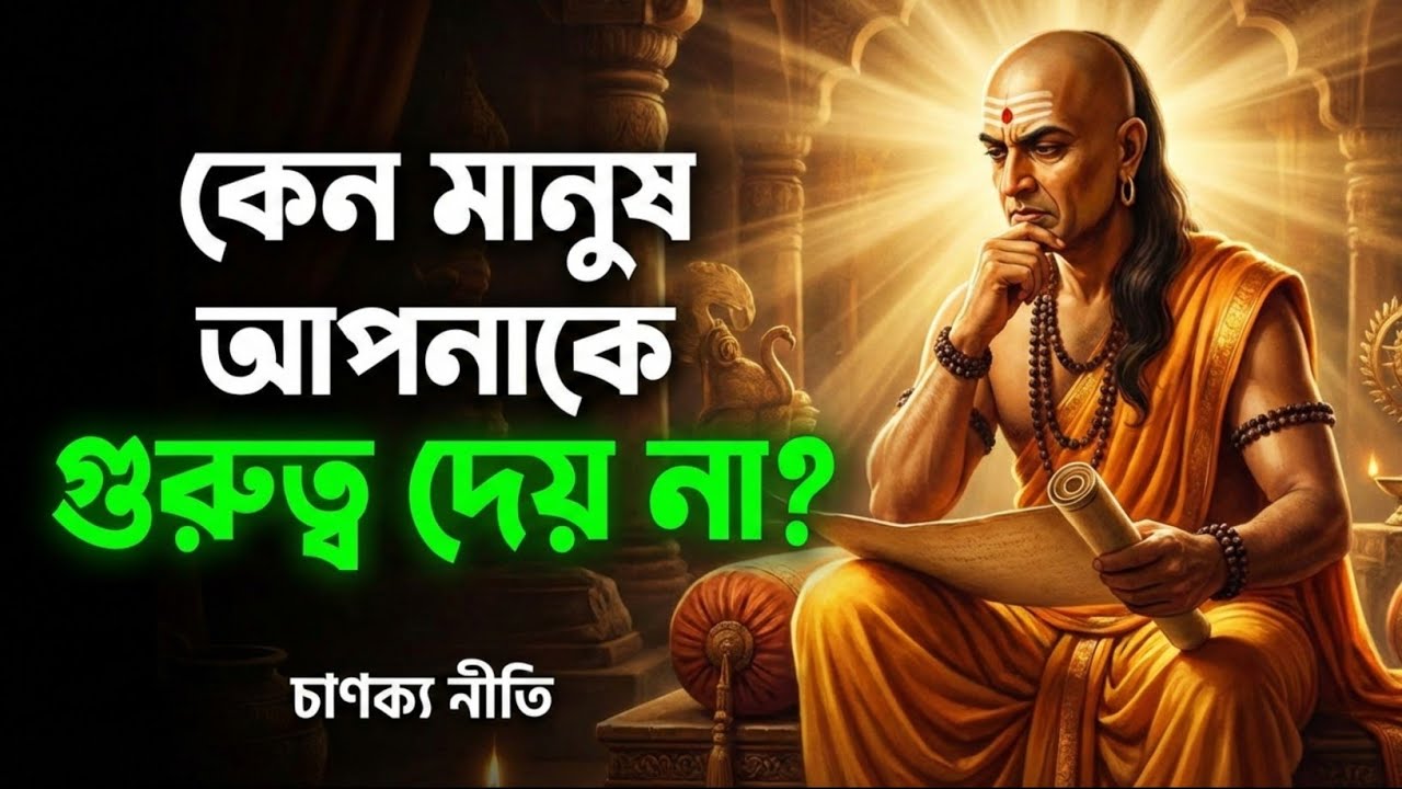 🔥 কেন মানুষ আপনাকে গুরুত্ব দেয় না? | চাণক্যের ৪টি শক্তিশালী শিক্ষা যা জীবন বদলে দেবে 🔥
