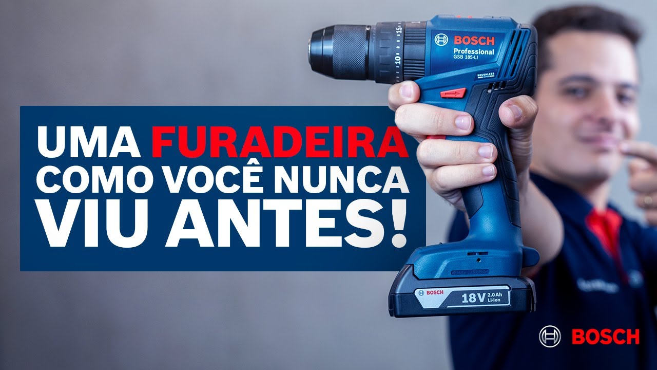 Uma Furadeira e Parafusadeira como você NUNCA VIU antes! – Bosch GSB 185-LI