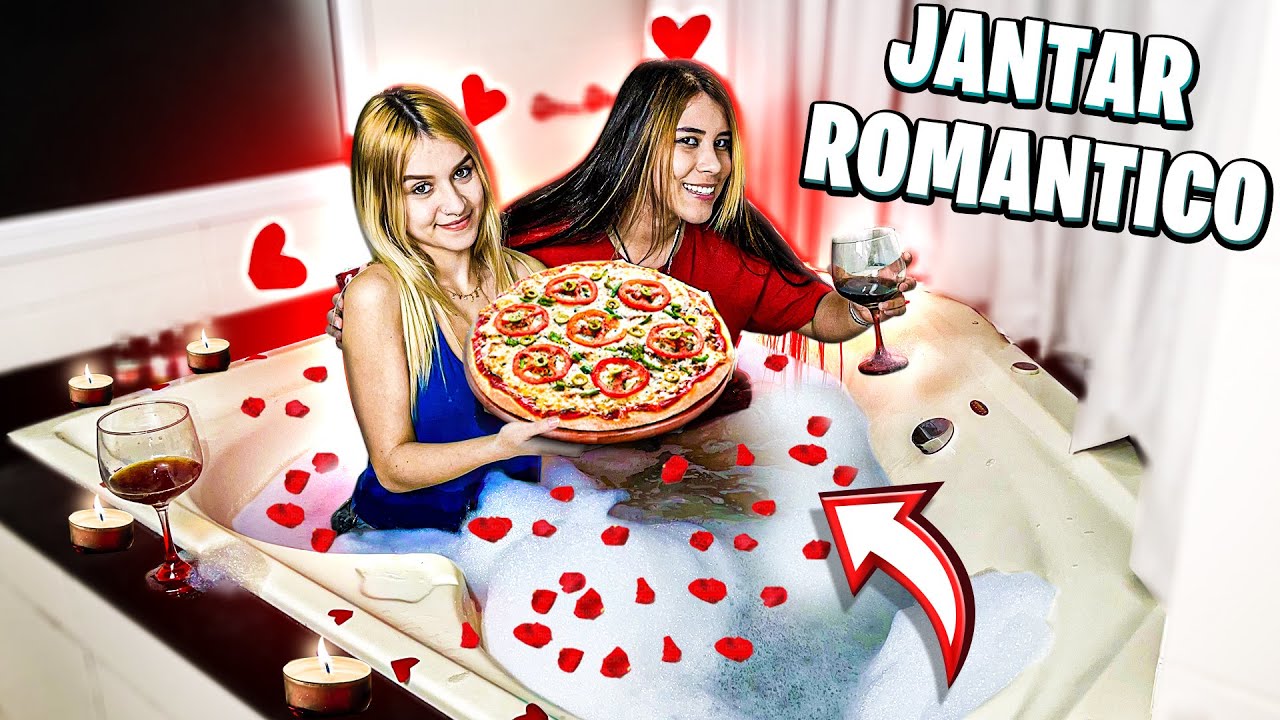 FIZ UM JANTAR ROMÂNTICO PRA LAYNNE NA BANHEIRA DE ESPUMA E ELA CHOROU!