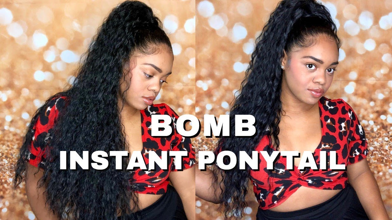 INSTANT PONYTAIL || 2 Drawstring Ponytails Under $10 ft. Samsbeauty.com
