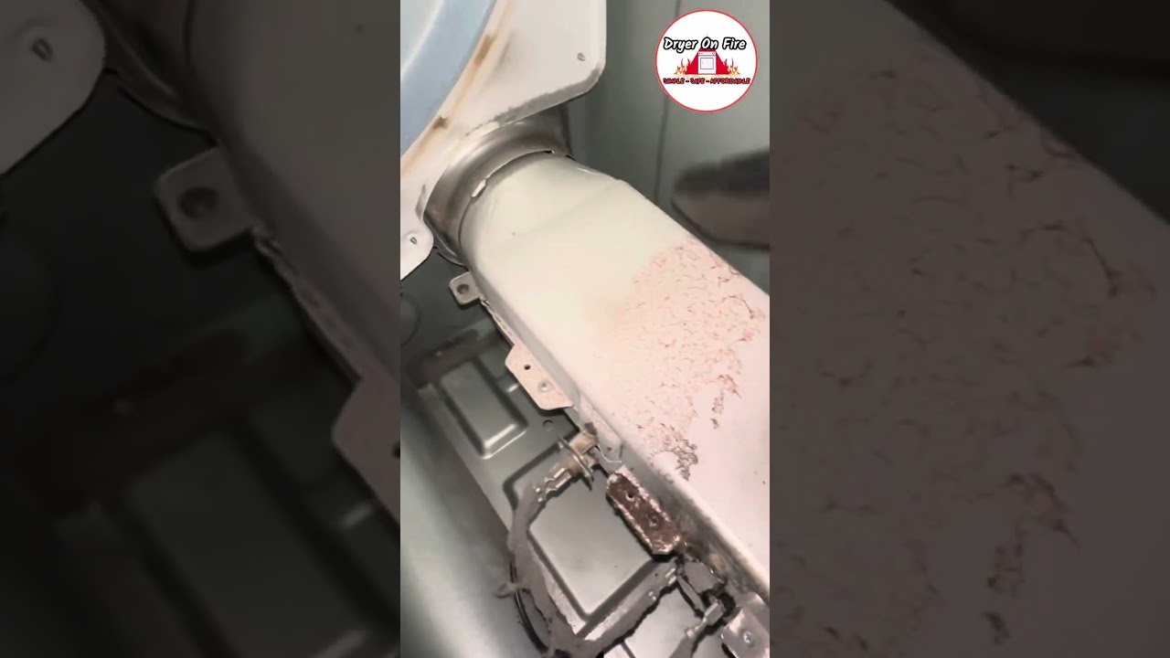 Worst Fire Hazard in a Samsung Dryer! Unbelievable!😱🔥 #asmr #oddlysatisfying