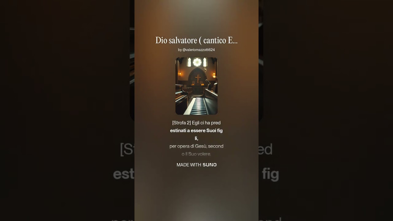 Dio salvatore (cantico efesini)