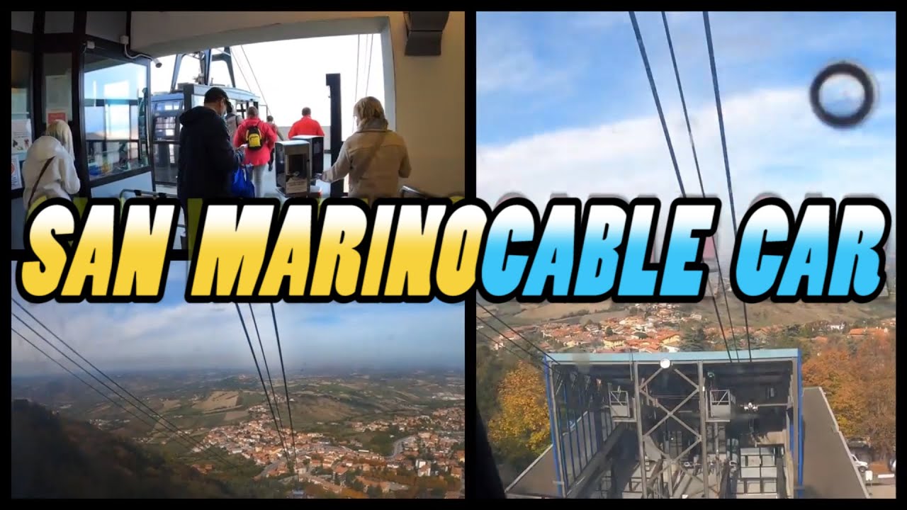 San Marino Cable Car - Funivia di San Marino (4k)