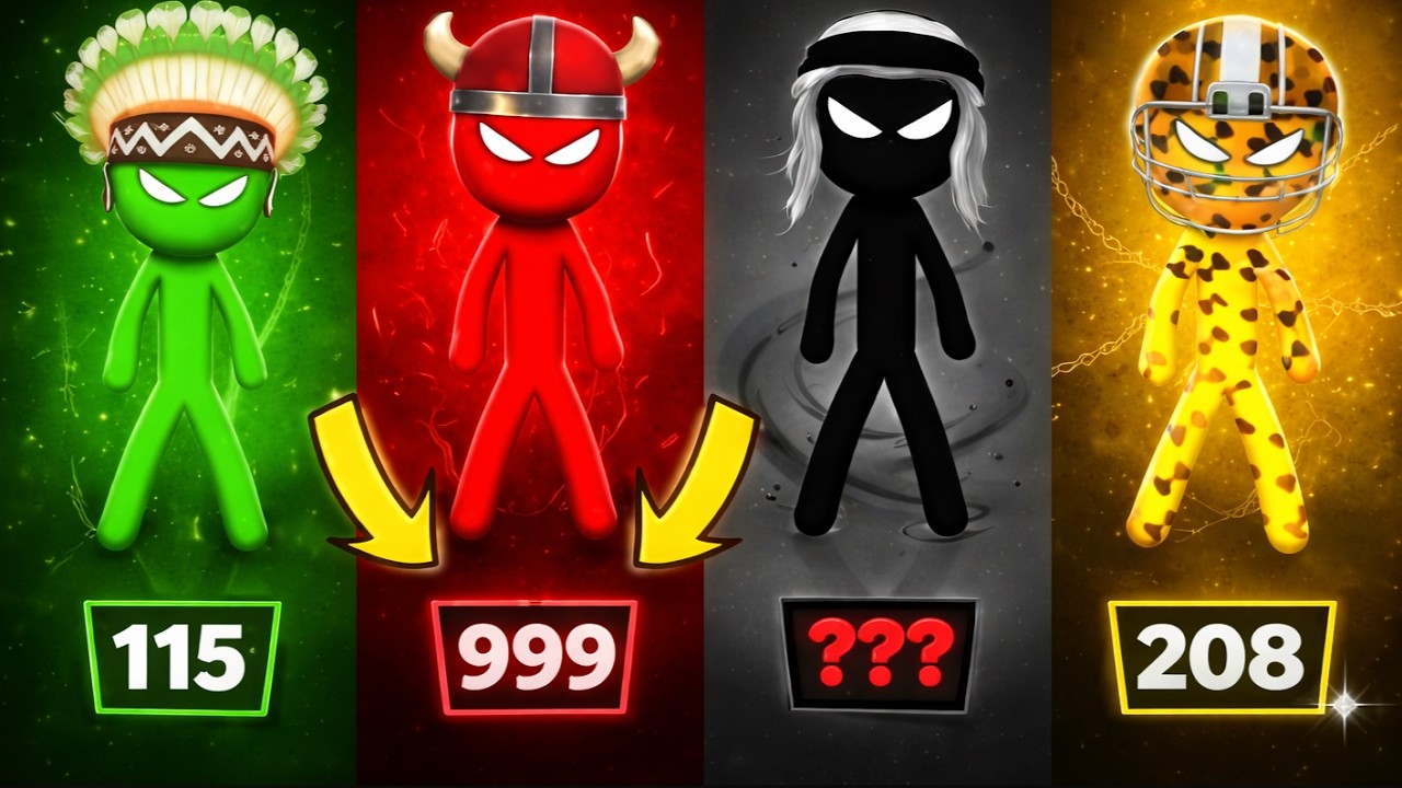 Stickman Party 12 3 4 Players - Tournament Cup Gameplay - MiniGames Update #stickmanhero