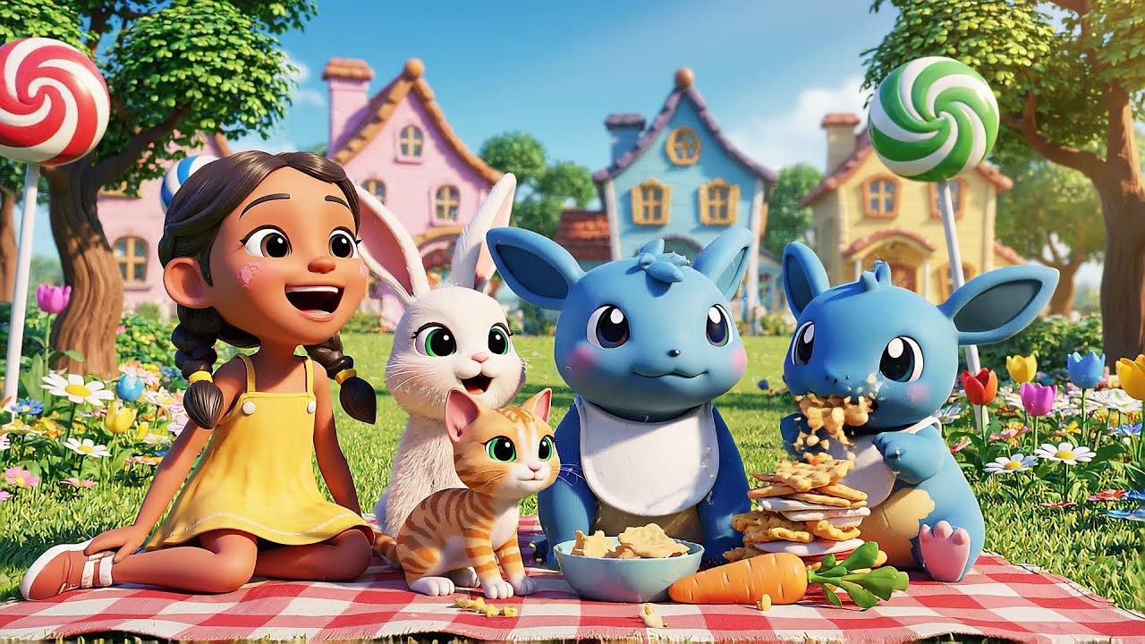 Pokémon Baby Munchlax Ate the Picnic Basket | Nursery Rhymes for Kids & Baby Songs