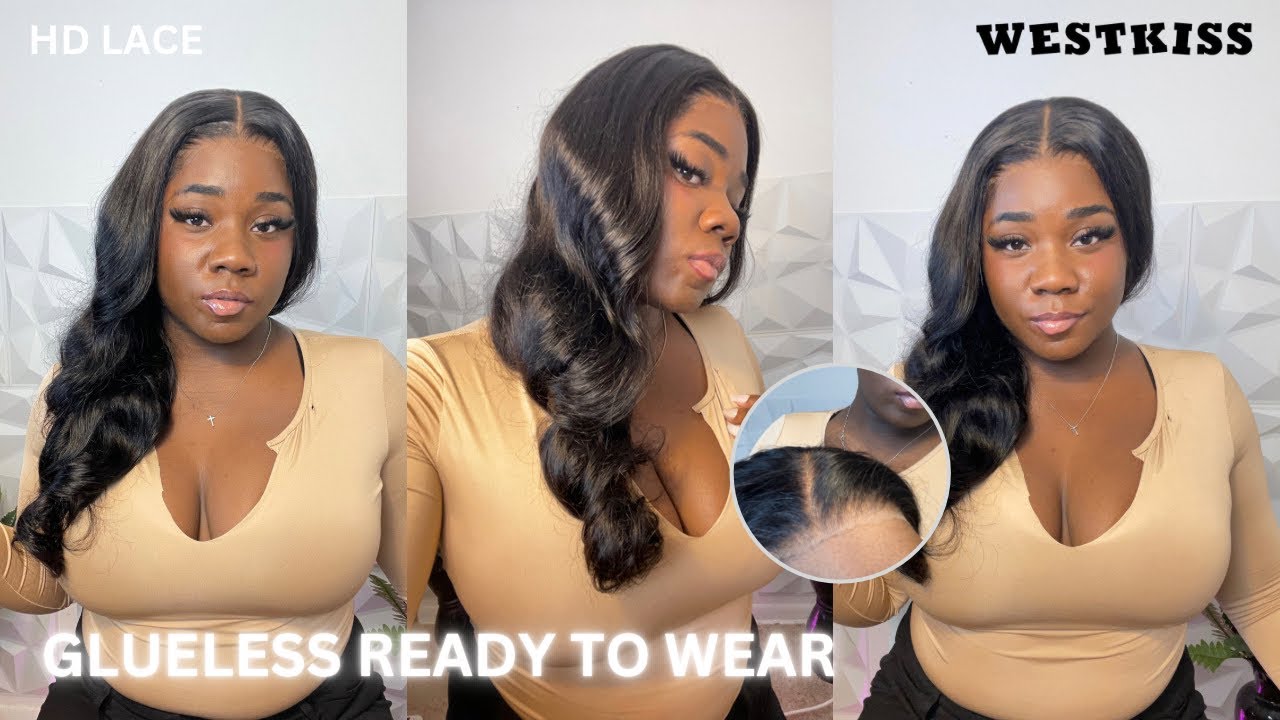 PRECUT GLUELESS INSTALL in 10 MIN | WEST KISS | *SMALL HAIRLINE*