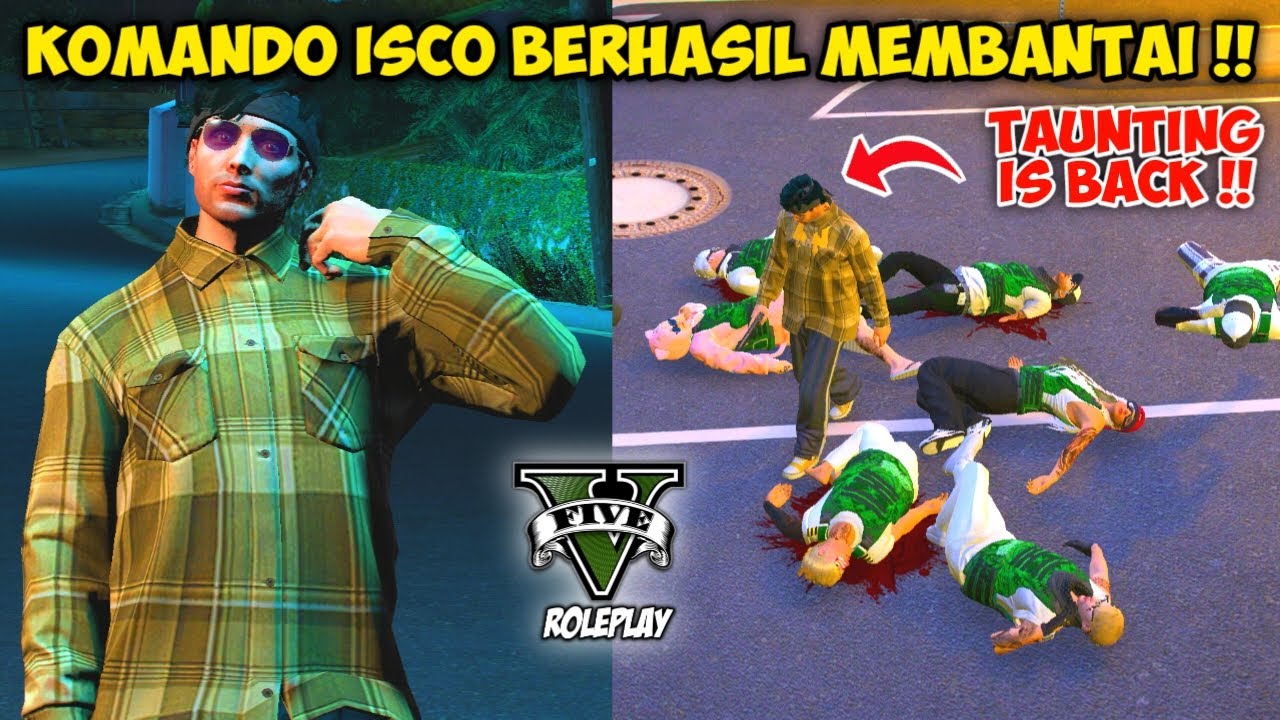 ISCO MENJADI KOMANDO !! PERANG TRICKSTER VS LATIN KINGS !! TAUNTING IS BACK !! GTA V ROLEPLAY