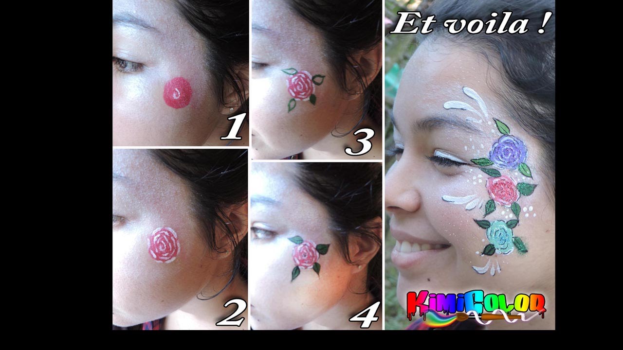 maquillage facile pour débutant: une fleur simple et facile  !