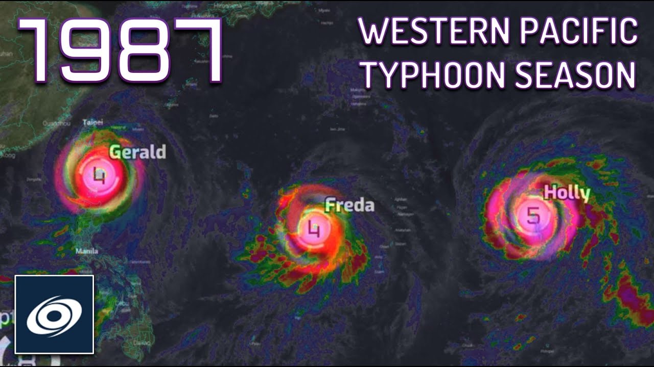 1987 Pacific Typhoon Season Animation