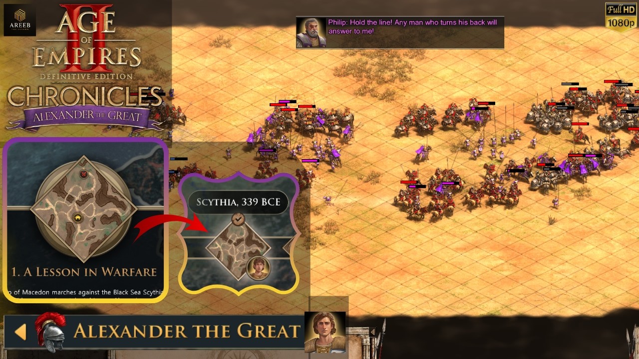 Age of Empires 2 – Alexander the Great Mission 1: A Lesson in Warfare | Easiest Walkthrough