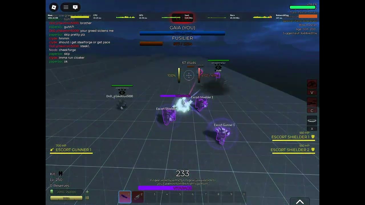 (DvN: Stronghold Showdown) Ally Gaia vs Fusilier