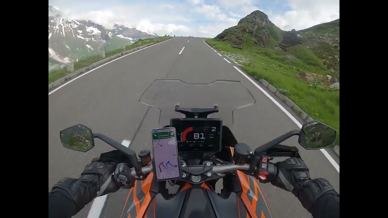 Großglockner part #1 - From gate to Edelweißspitze (KTM 1290 Super Duke GT)