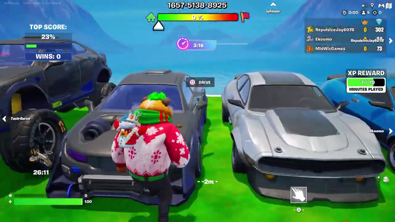 FORTNITE ONLYUP DRIVE 🚗 - 1657-5138-8925 - (No Commentary)