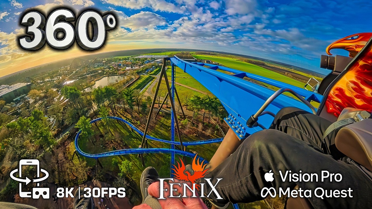 FENIX 360 – БЕЗУМНАЯ СИЛА 5G! Американские горки VR 8K | Товерленд Зима в видео от первого лица