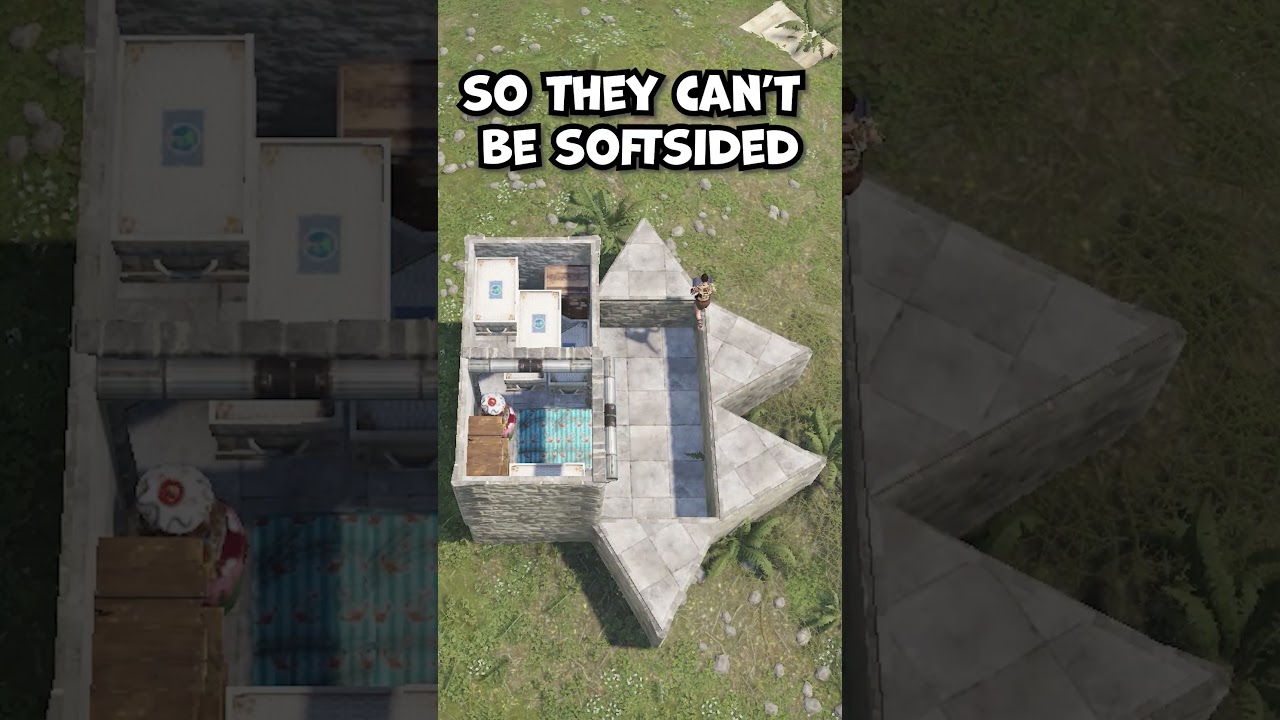 Roof Bunker ВЕРНУЛСЯ в Rust! shorts #shorts #rust #rustbase #rustbunker