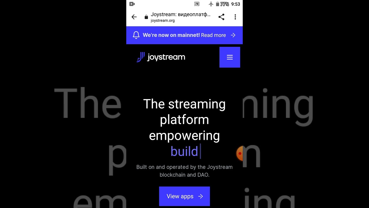 joystream площадка для создания видео контента на блокчейне.#shorts #Joystream #NFT #web3