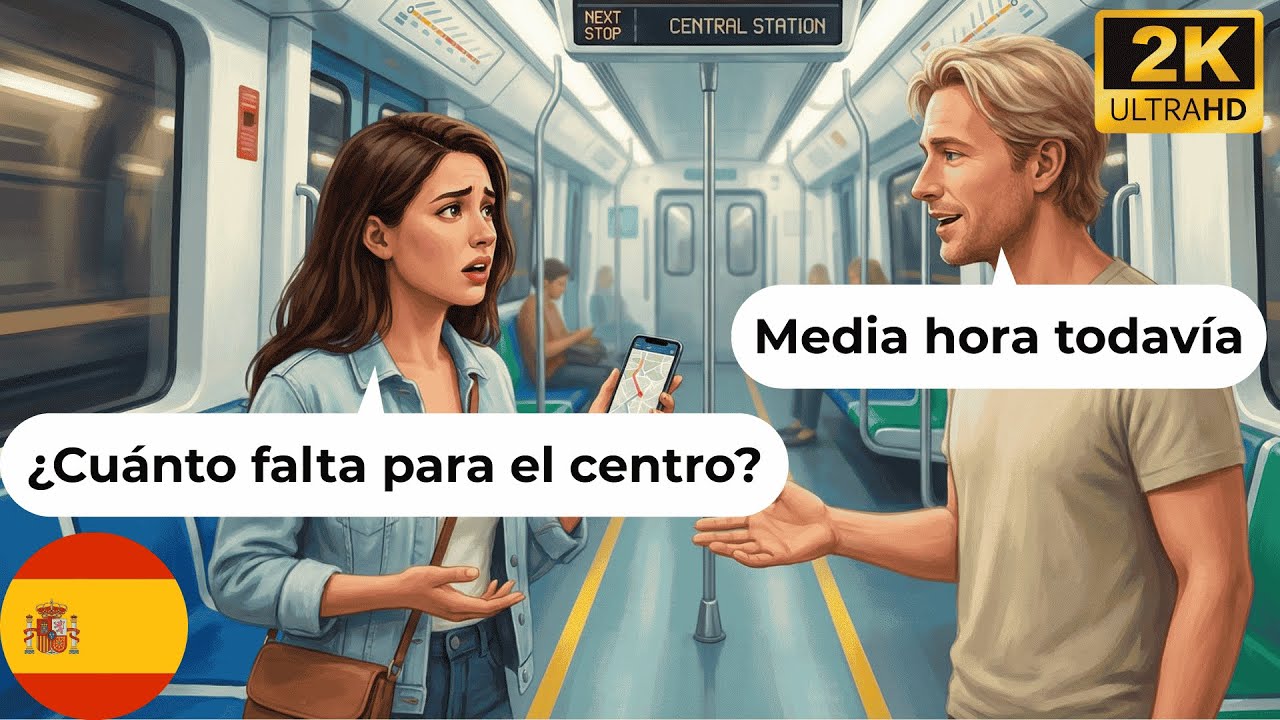 13 Minutes Talk About Public Transportation | Learn Spanish Easy Without Go To School
