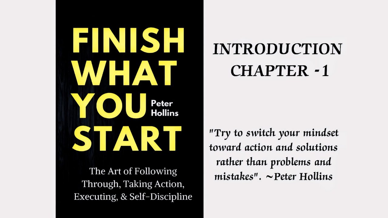 Audiobook | Finish What You Start by Peter Hollins 