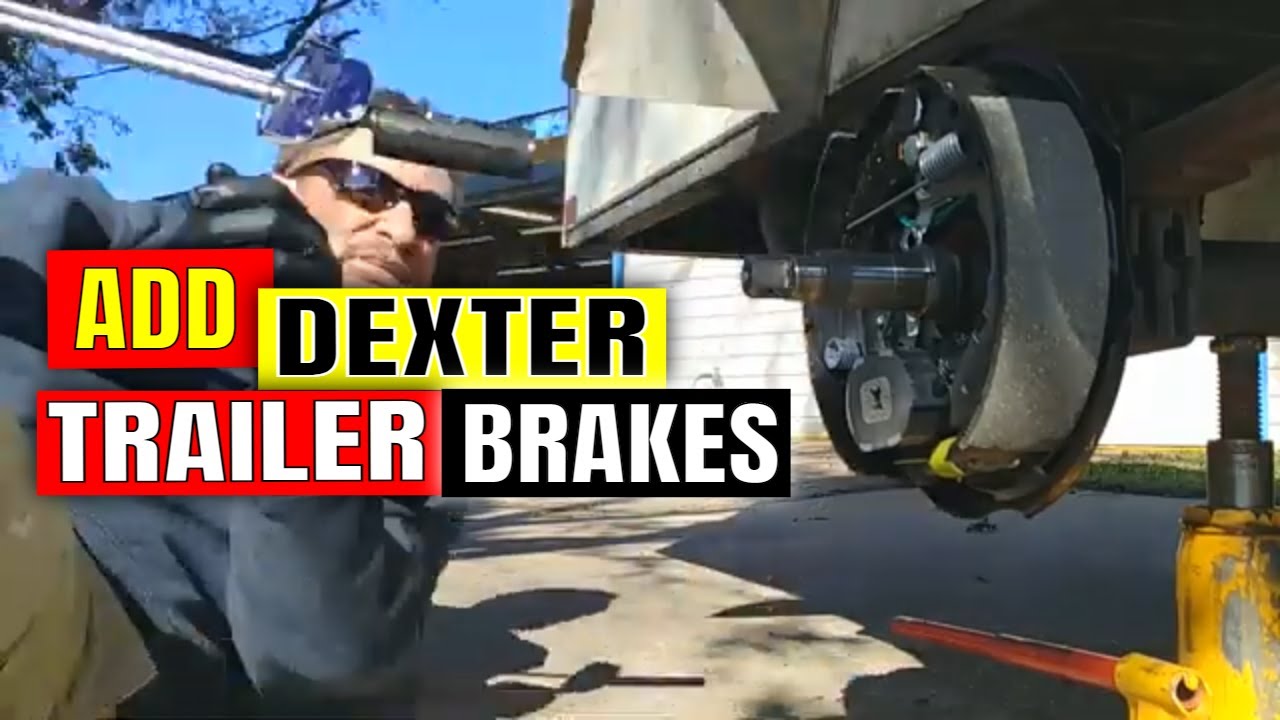 КАК УСТАНОВИТЬ ТОРМОЗА ДЛЯ ПРИЦЕПА DEXTER 6 X 12, переоборудование грузового прицепа для кемпера,...