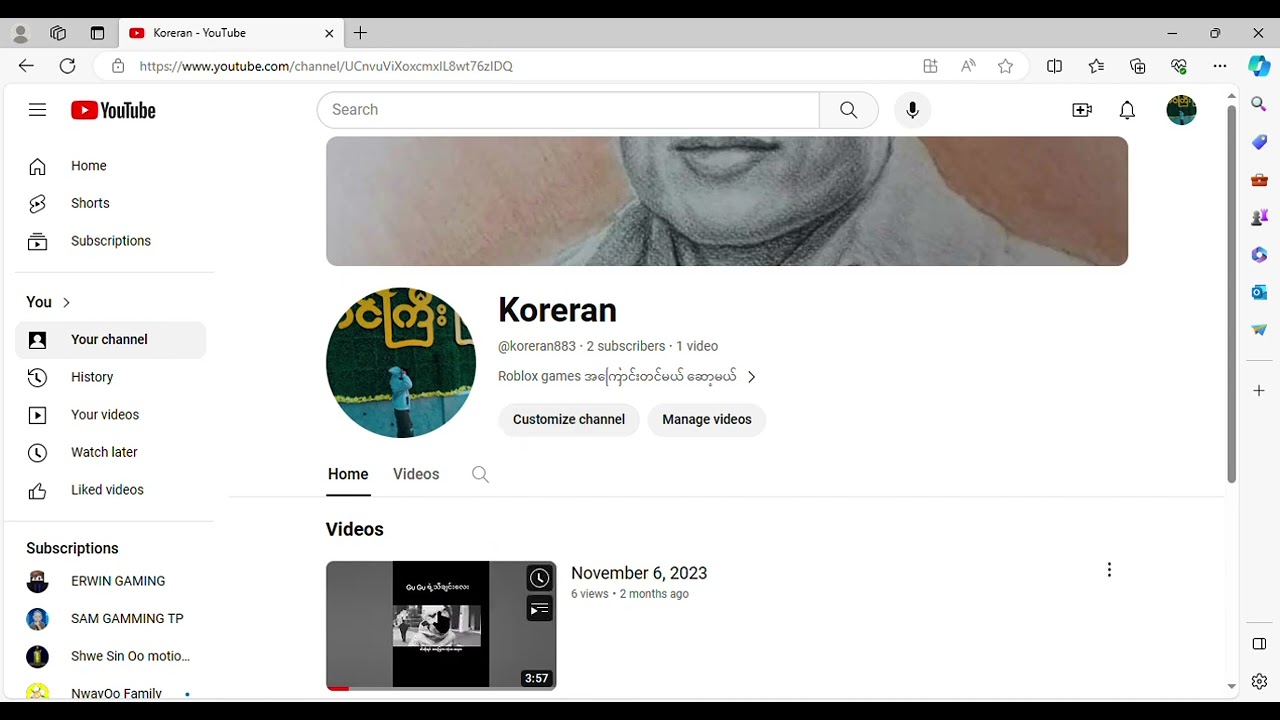 Koreran   YouTube   Personal