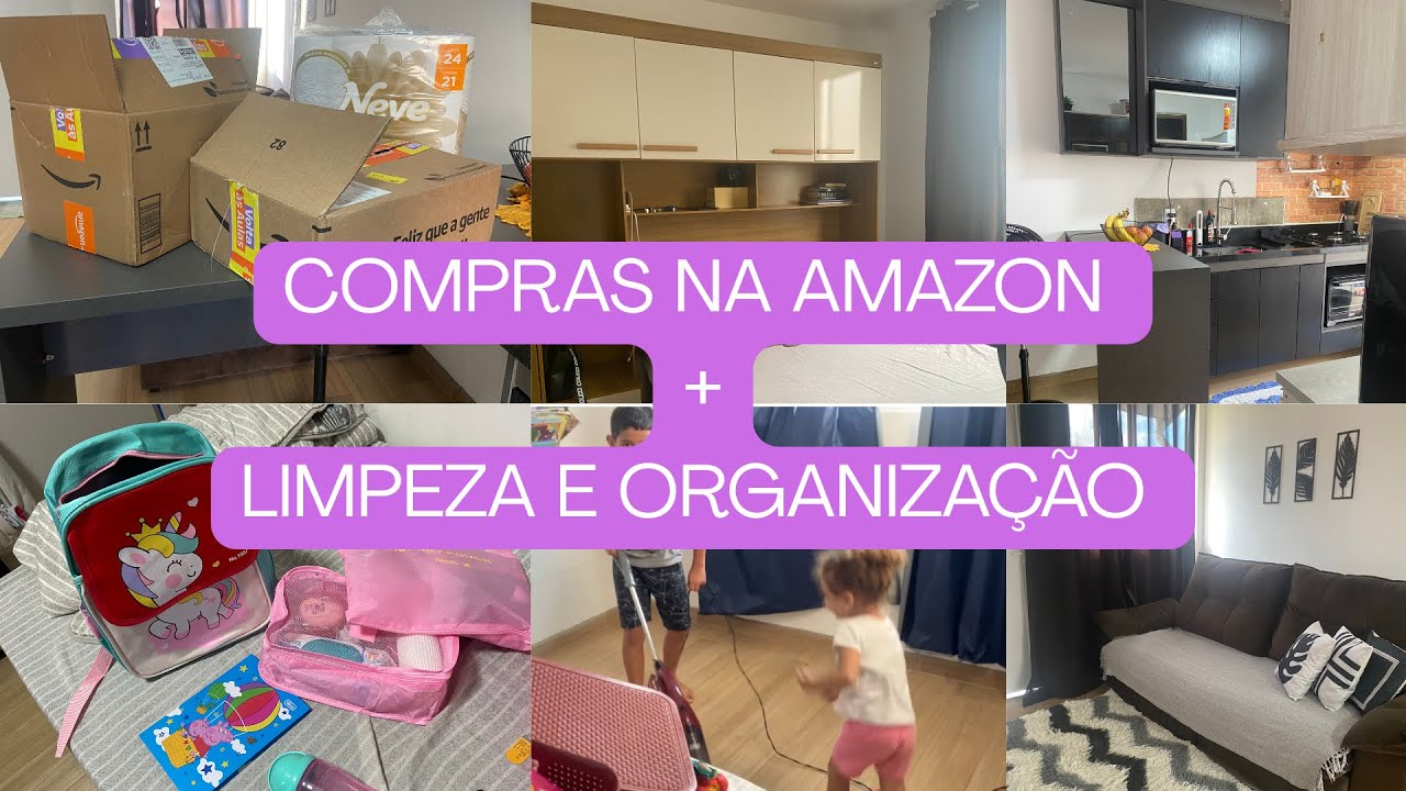 LIMPEI MEU QUARTO E MEU GUARDA ROUPA | CHEGOU COMPRINHAS DA @amazon | CASA LIMPA E ORGANIZADA