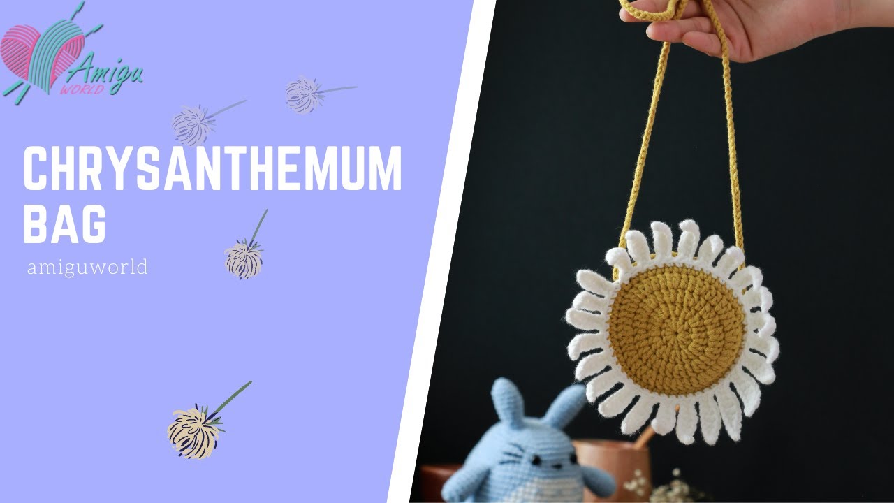 #163 | Chrysanthemum Bag Crochet Tutorial | Crochet Fashion Accessories Trend | AmiguWorld