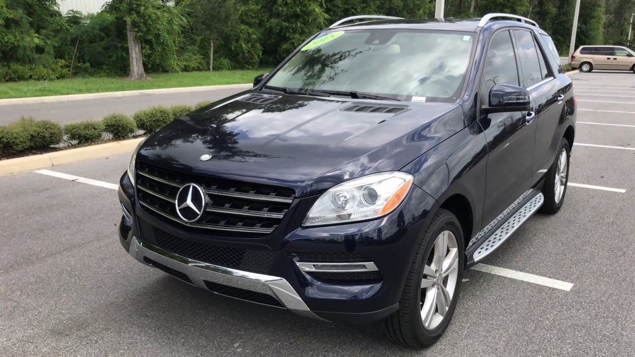 MERCEDES BENZ ML350 4 MATIC 2015 ГОДА ВЫПУСКА, ПОДЕРЖАННЫЙ / BMW OF OCALA / ОБЗОР