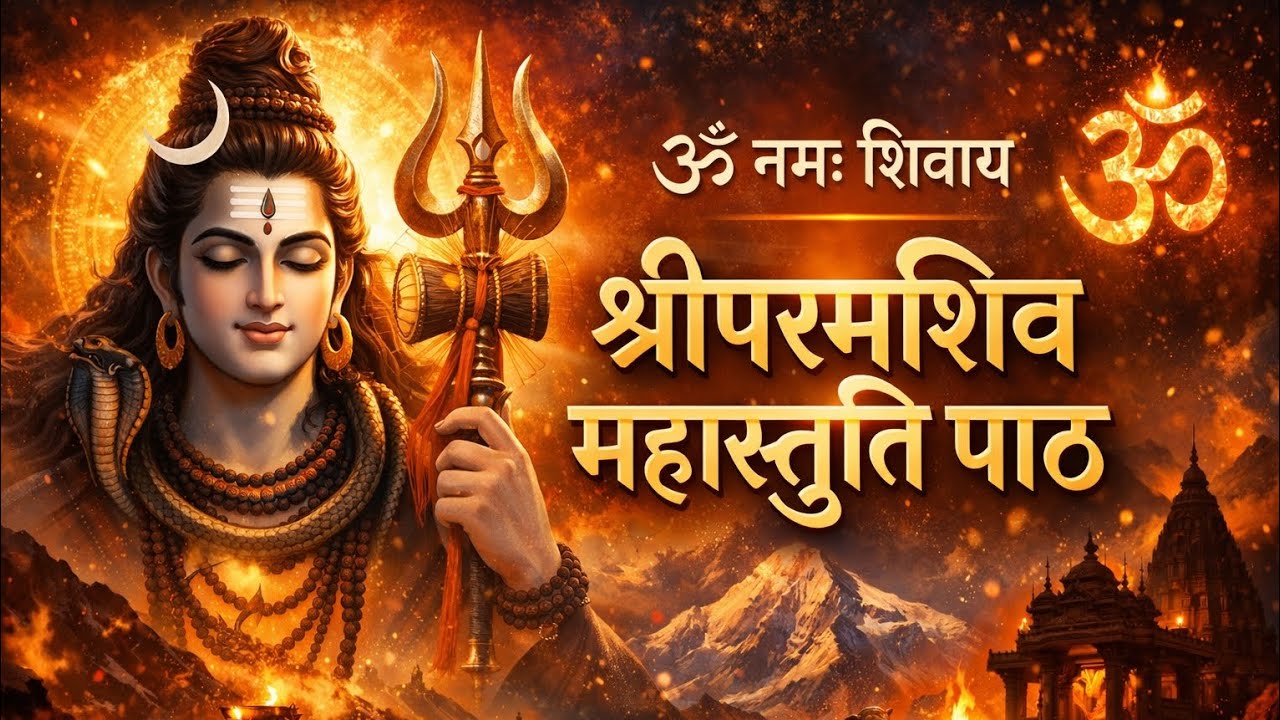 श्रीपरमशिव महास्तुति पाठ | Powerful Shiva Stuti Path | Om Namah Shivaya Chanting | Mahadev Stotra