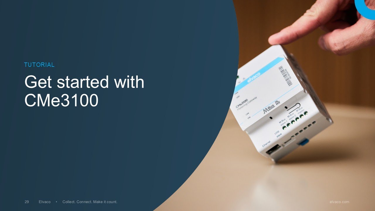 Tutorial movie – installation of the CMe3100 Gateway