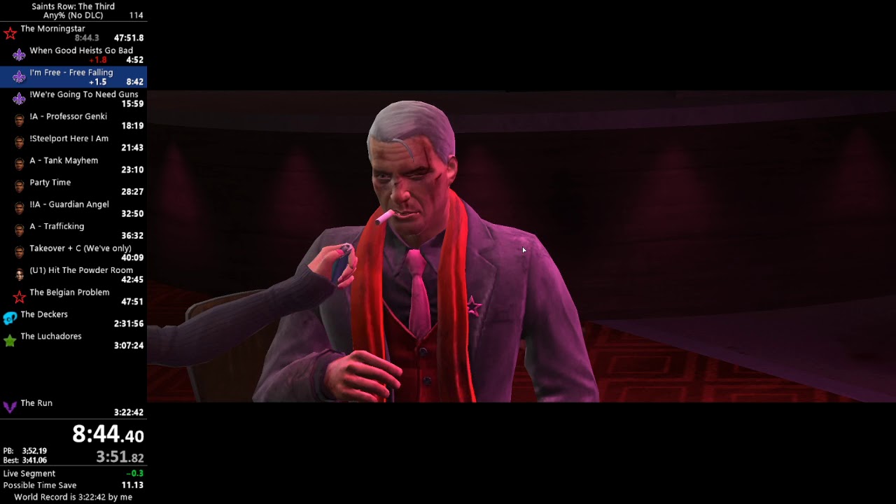 Saints Row: The Third Speedrun - Any% (No DLC) - 3:21:57 (Former World Record)