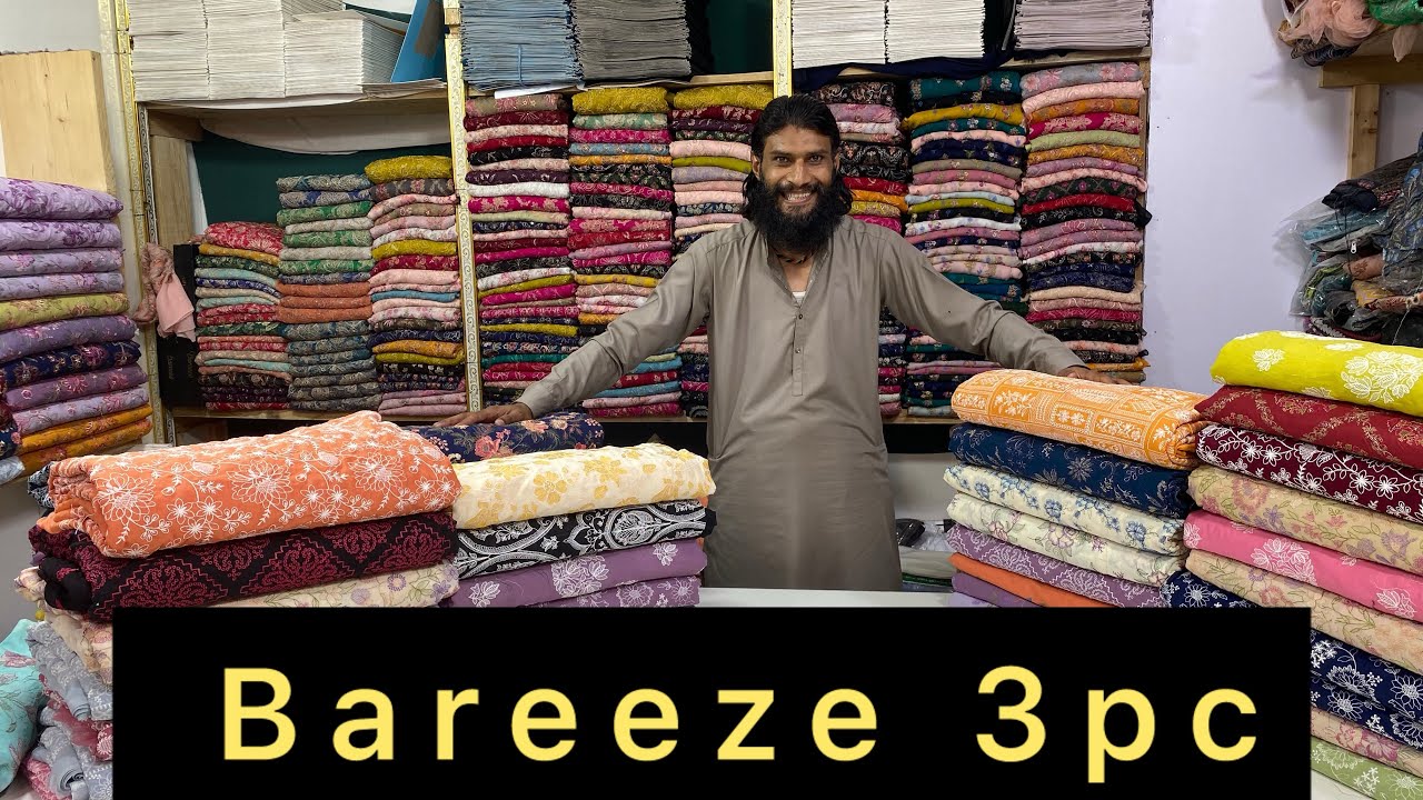 Summer Collection// Bareeze 3pc Master copy// EMBRIODERED suits// Fashion