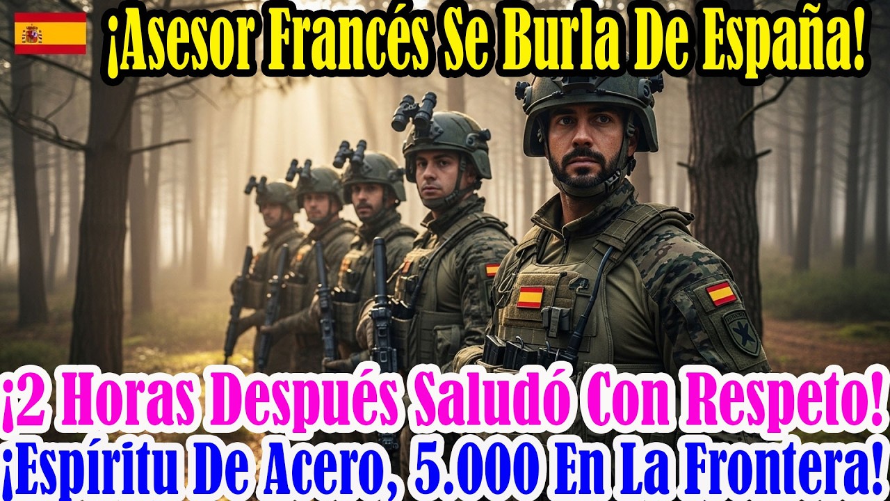 Asesor francés llama cobarde al general español; 2h después saluda: espíritu de acero 5.000 soldados