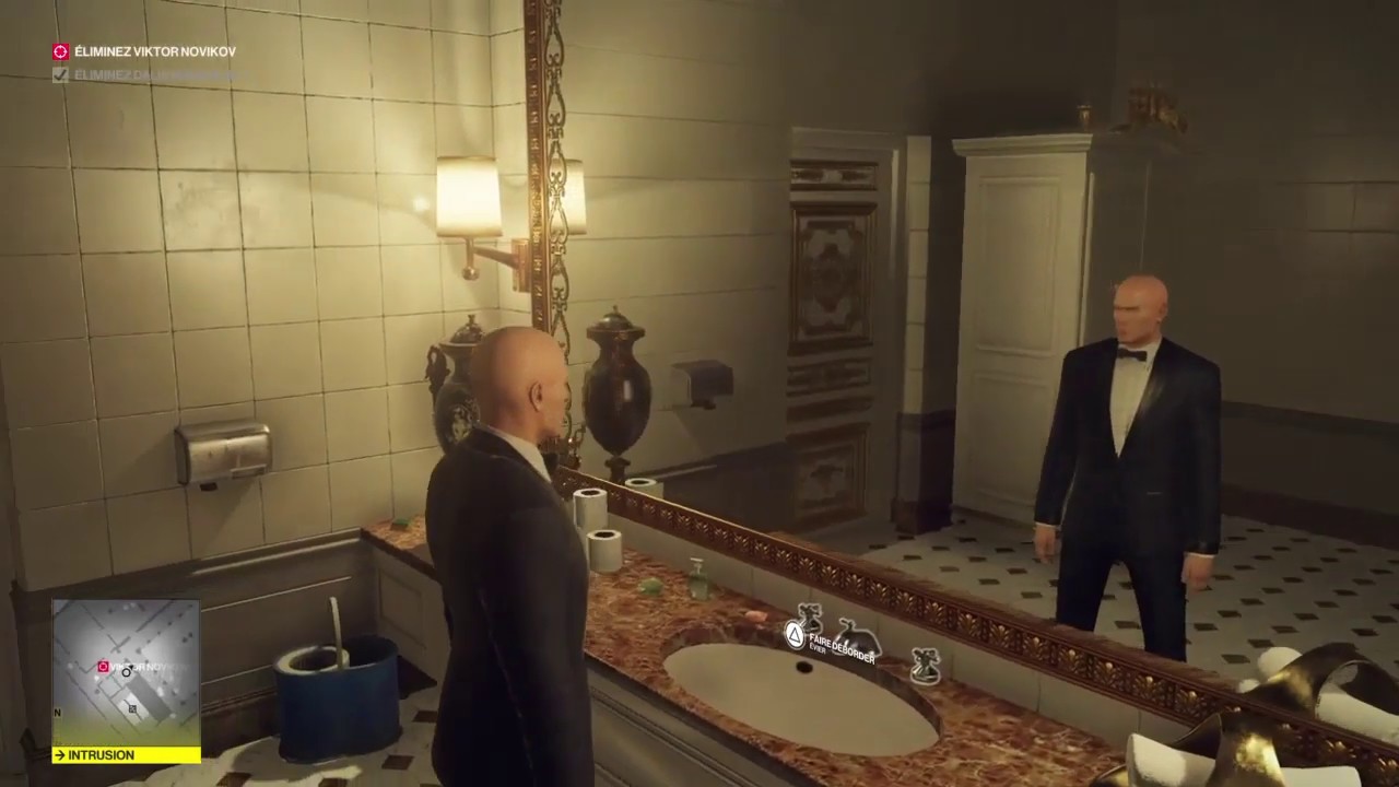 Hitman 2. Paris. En costume professionnel.