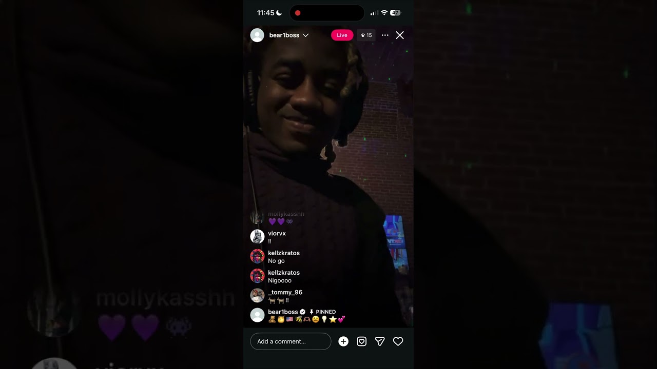 BEAR1BOSS Records a song on IG Live 1/31/26 🐻🎧