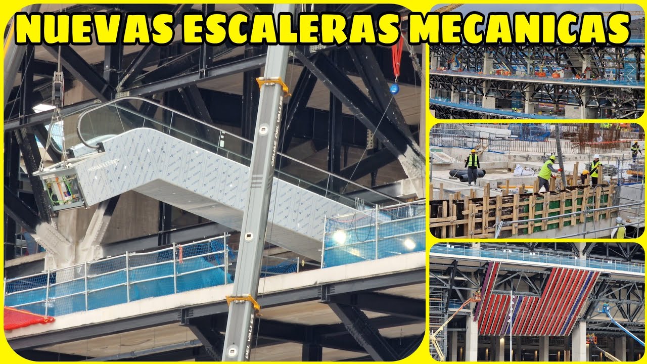 🔴OBRAS CAMP NOU (4 de Diciembre)⚠️Nuevas escaleras en tribuna 