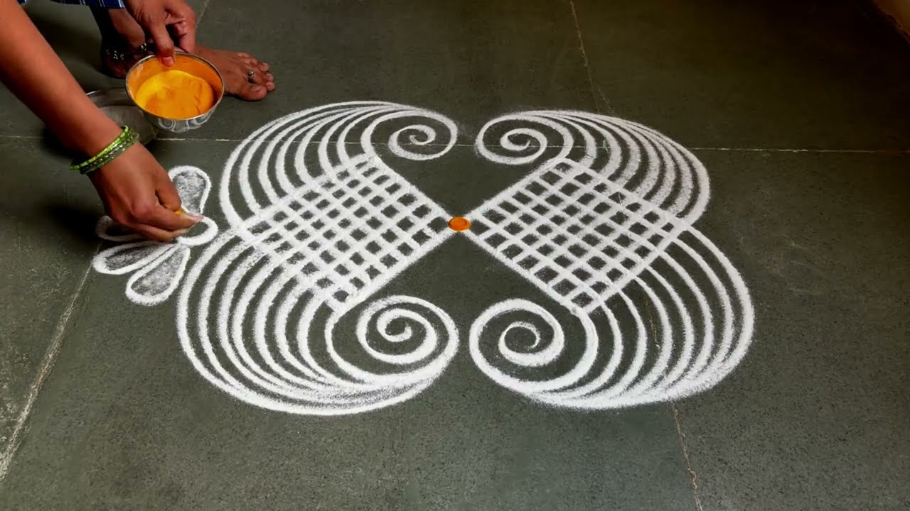 Easy thaipoosam padikolam designs| Simple muggulu designs| easy rangoli designs| Beginners kolam